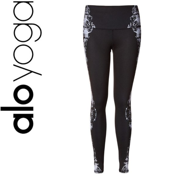 NEW ALO YOGA High-Waist Airbrush Legging XS Dark Krystal Black - Picture 3 of 8